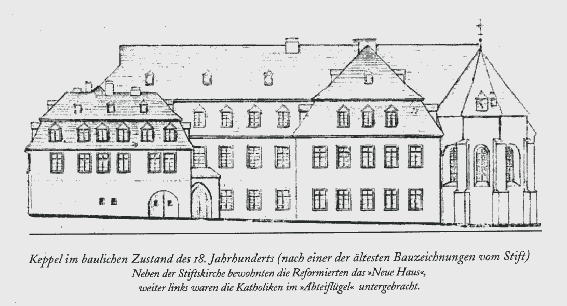 Keppel im baulichen Zustand des 18.Jhdts